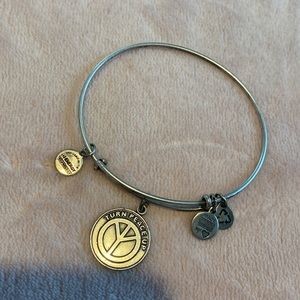 “Turn peace up” Alex and Ani bracelet